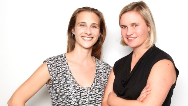 Zoe Pointon (R) and Marta Higuera, co-founders of OpenAgent.