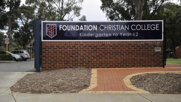 Foundation Christian College in Mandurah told the father of a seven-year-old girl she would not have been welcome had it known her parents were gay.