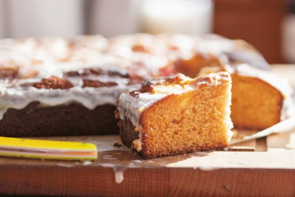 Delicately flavoured: Orange and honey melt-and-mix cake. 