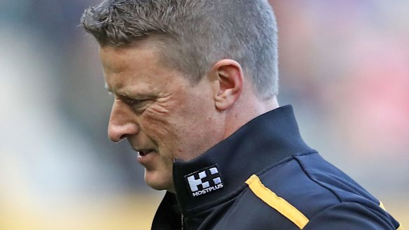 Tigers coach Damien Hardwick is safe if the board challengers succeed.