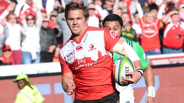 Sprinting lion: Rohan Janse van Rensburg makes a break against the Highlanders.