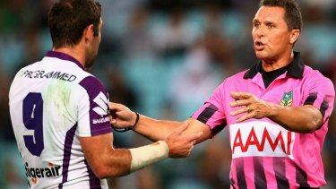 Colour code: Pink is out for NRL referees.