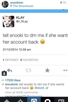 Scripted: Snooki's Instagram account was alleged taken over by a group of serial hackers.