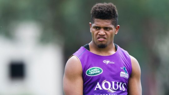 Rob Valetini during the last Brumbies training session for 2016. 