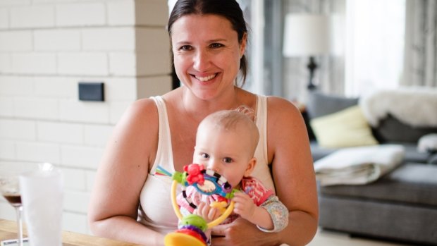 Vanessa Lavars, with her baby daughter, takes an antidepressant and has counselling but believes exercise is underrated as a treatment.  