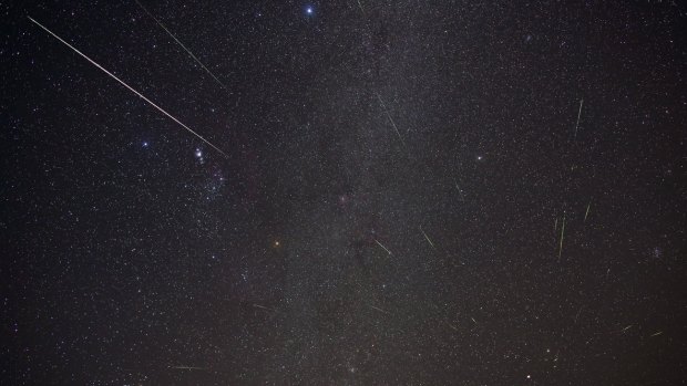 The previous meteor shower which, at its peak, produced 30 to 40 shooting stars an hour.