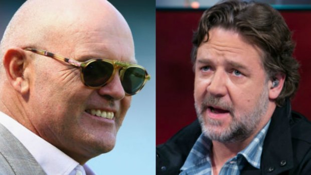 Family bond: Cousins Martin and Russell Crowe forged successful careers for themselves.