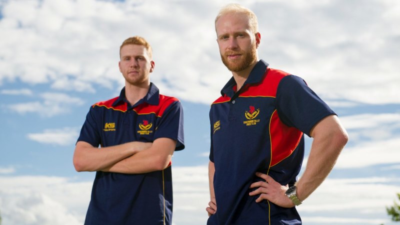 Cricket Act Douglas Cup Grand Final Tuggeranong Brothers Tim And Benji Floros Eye Title Comment must not exceed 1000 characters. cricket act douglas cup grand final