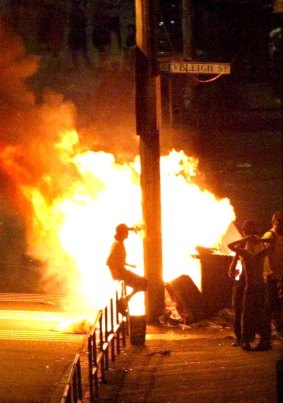A riot in Redfern in 2004.