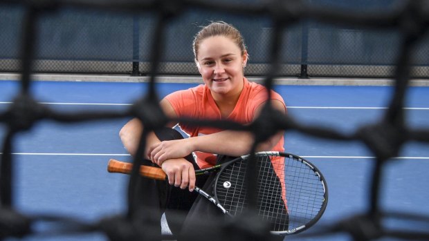 Comeback trail: Tennis player Ashleigh Barty is going to Florida to contest a wildcard play-off for the US Open. 