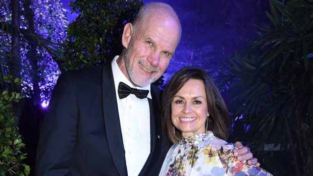 Peter FitzSimons and Lisa Wilkinson and the Gold Dinner 2016 on Thursday.