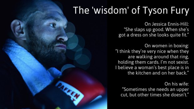Controversial character: Tyson Fury.