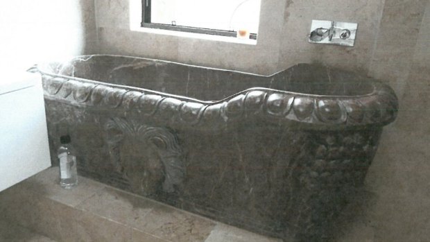 The marble bath mentioned in the ICAC inquiry.