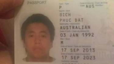 Phuc Dat Bich posted this image of his passport on his Facebook page.
