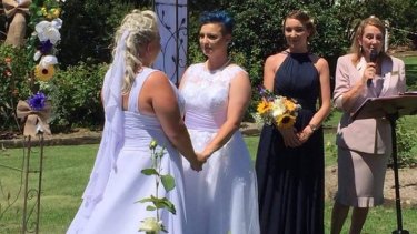 Australia's first same-sex marriage couples take the plunge in the Sydney sunshine.