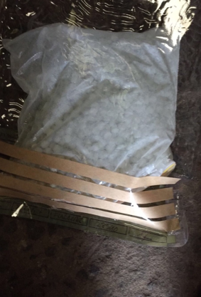 A bag of pills found at a property in Sydney this week.