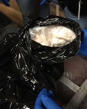 Drugs seized at a property in Sydney. 