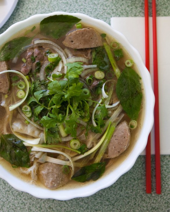 Beef noodle soup.