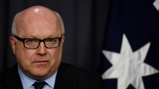 Pressure to draft a plebiscite: Attorney-General George Brandis.