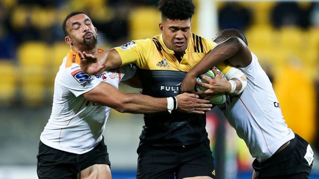 Finding a way through: Ardie Savea.