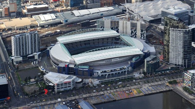Pegged for revamp: Etihad Stadium at the Docklands.