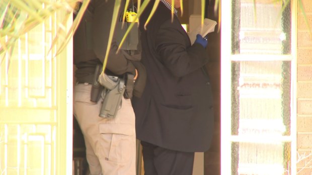 Border Force officers in a suburban Melbourne house.