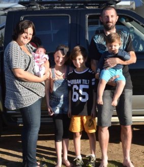 The family with the Nissan Navara that became a makeshift birthing suite.