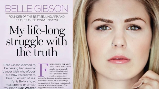 Belle Gibson in the <i>Australian Women's Weekly</i>.