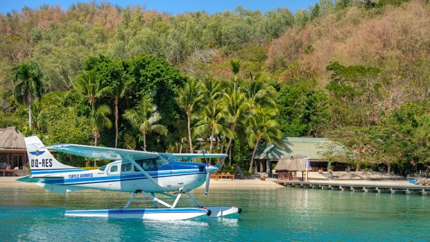 The Turtle Island-owned Turtle Airways seaplane.