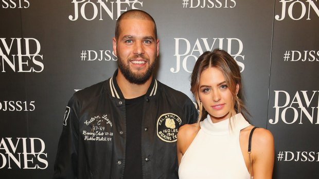 Not just a pretty face: Lance "Buddy" Franklin's fiancee launched her "scented" range on Monday.