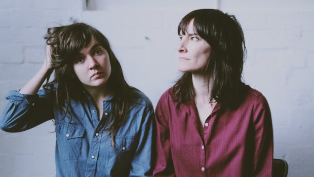 Courtney Barnett (left) and Jen Cloher say performers need to be challenged..