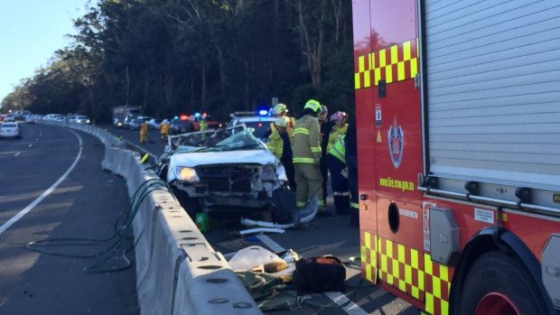 The driver of the ute, who was the only person in the vehicle, died in the crash.