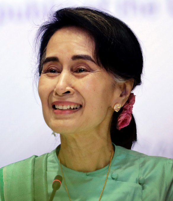 Myanmar's Foreign Minister Aung San Suu Kyi.