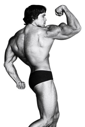 Schwarzenegger in his bodybuilding days. 