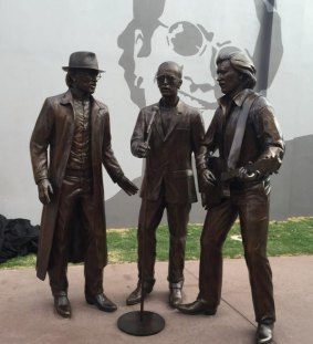 Another statue of the BeeGees has been installed along BeeGees Way in Redcliffe.