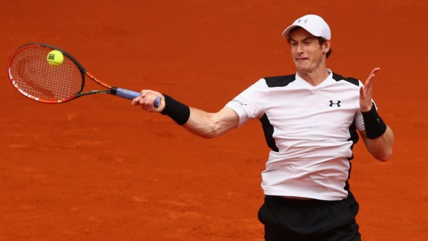 Andy Murray at ease on the clay.