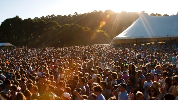 A teenager has reported a sexual assault in the mosh pit at Falls Festival in Marion Bay, Tasmania.