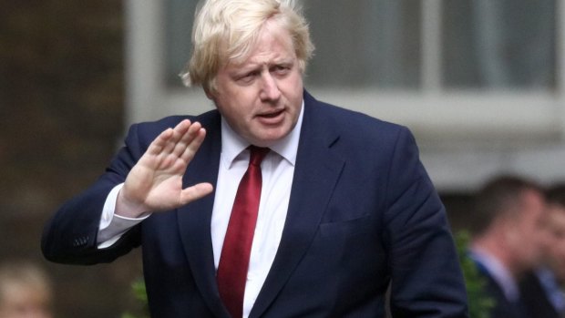 Boris Johnson arrives in 10 Downing Street on Wednesday.