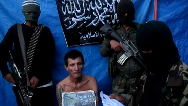 A video released by the Abu Sayyaf Islamists in 2012 showing former captive, Australian Warren Rodwell.