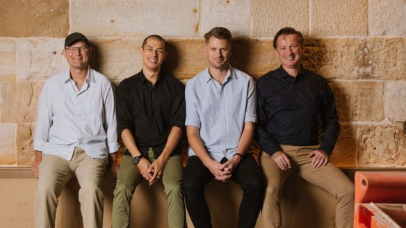 The Hinchcliff House team from left: Restaurateur Scott Brown, Justin Newton, culinary director Stephen Seckold and Roger Gregg.