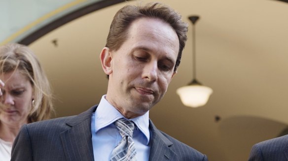 Investigation continues: Stefan Balafoutis leaves the Lindt cafe siege inquest in Sydney on Thursday.