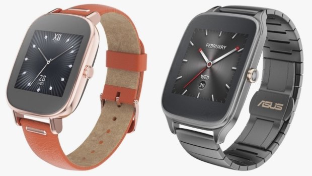 Also soon to be released, the ASUS Zenwatch 2 will work with iPhone as well.