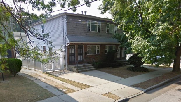 The house in the New York borough of Queens where a Sydney girl was found after being allegedly lured to the US.