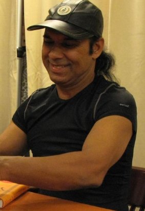 Bikram Choudhury at a book signing in New York in 2007.