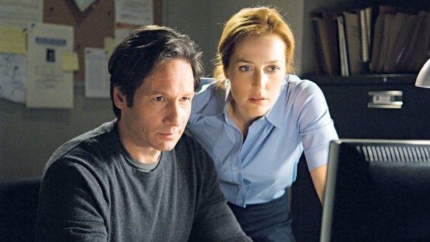 The truth will out ... David Duchovny and Gillian Anderson in the original series.