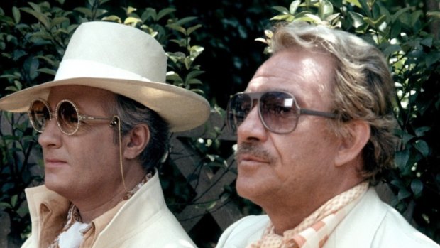 Michel Serrault and Ugo Tognazzi in La cage aux folles (1978).