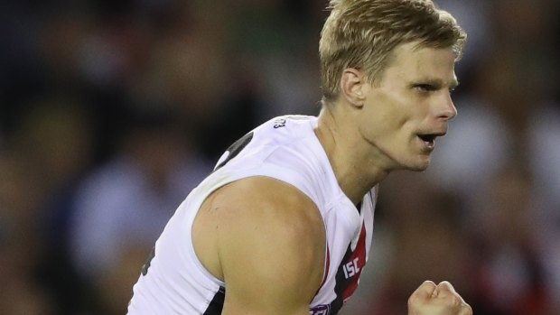 Nick Riewoldt, a Saints great and getting better. 