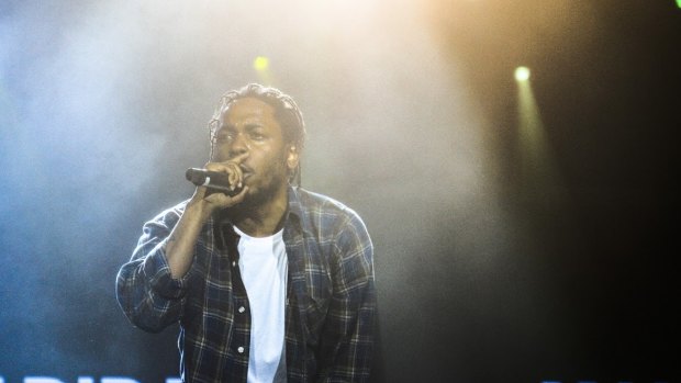 Kendrick Lamar at Bluesfest 2016.
