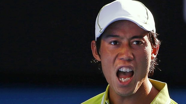 Kei position player: Japanese star Kei Nishikori is through to the final eight.