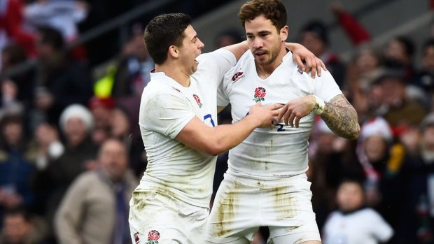 Going back to his roots: Danny Cipriani (R).